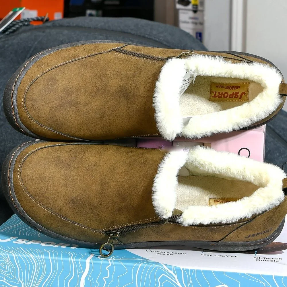 Brown-Jsport‎  Womens Faux Sherling Shoe - Picture 7 of 9
